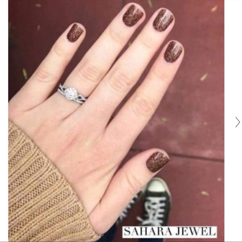 *Retired* Color Street: Sahara Jewel | Brown Neutral Earthy Glitter Chocolate - Picture 8 of 15
